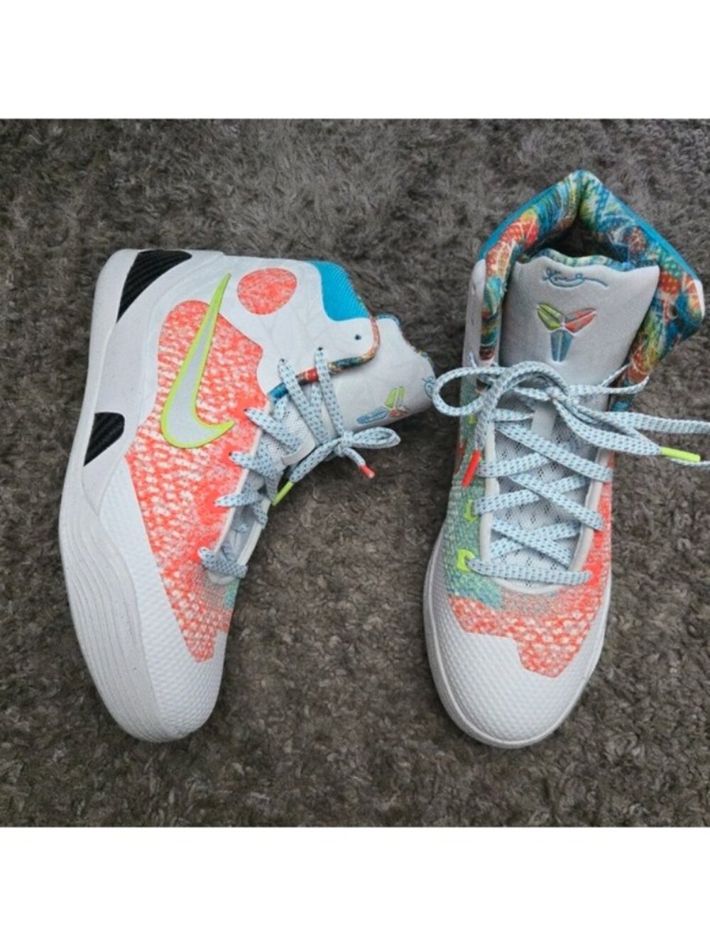 Nike Kobe IX 9 Elite High Protro GS Youth 7Y What The Kobe Kids 0826 - Picture 1 of 10